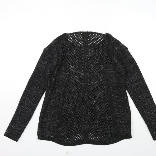 Papaya Womens Black  Knit Pullover Jumper Size 8