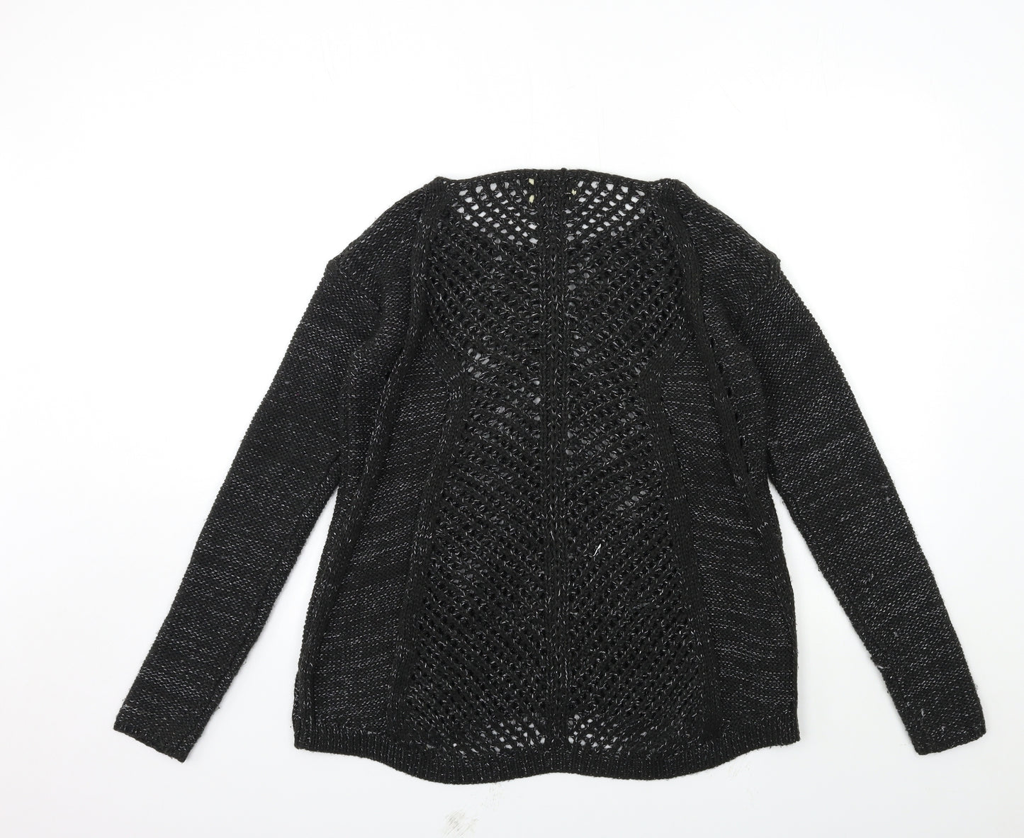 Papaya Womens Black  Knit Pullover Jumper Size 8