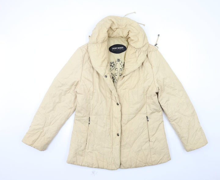 Gerry Weber Womens Beige Puffer Jacket Coat Size 14