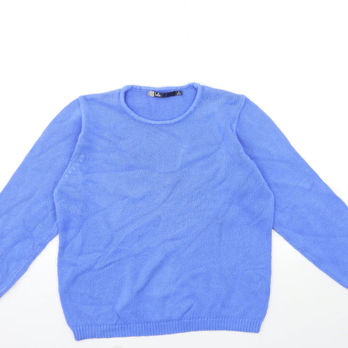 ISLE Womens Blue  Knit Pullover Jumper Size 10