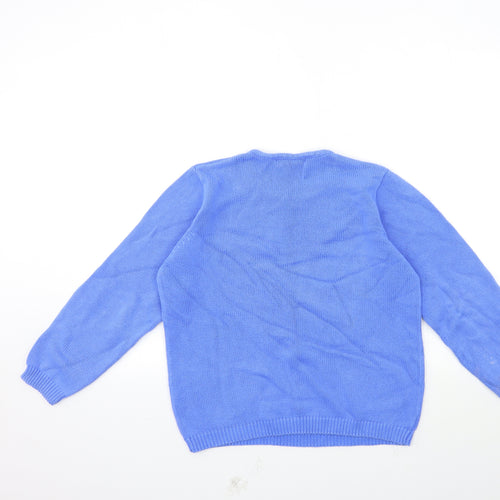 ISLE Womens Blue  Knit Pullover Jumper Size 10
