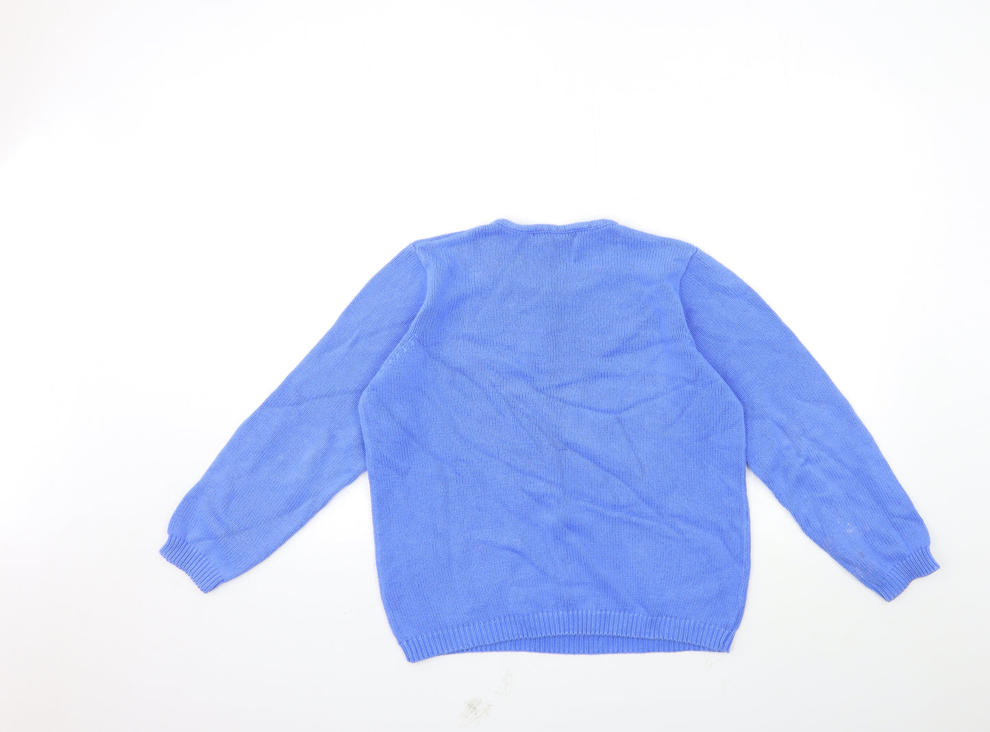 ISLE Womens Blue  Knit Pullover Jumper Size 10