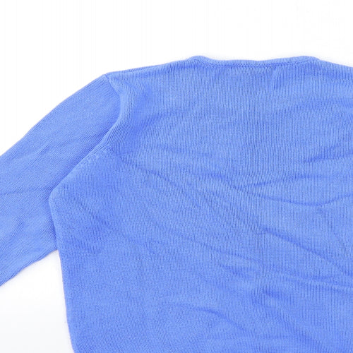 ISLE Womens Blue  Knit Pullover Jumper Size 10