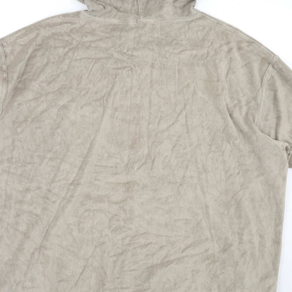 Simply Be Womens Grey  Velour Pullover Hoodie Size 22