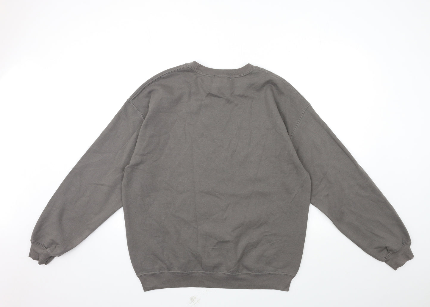 Missguided Womens Grey   Pullover Sweatshirt Size L  - Heartbreaker