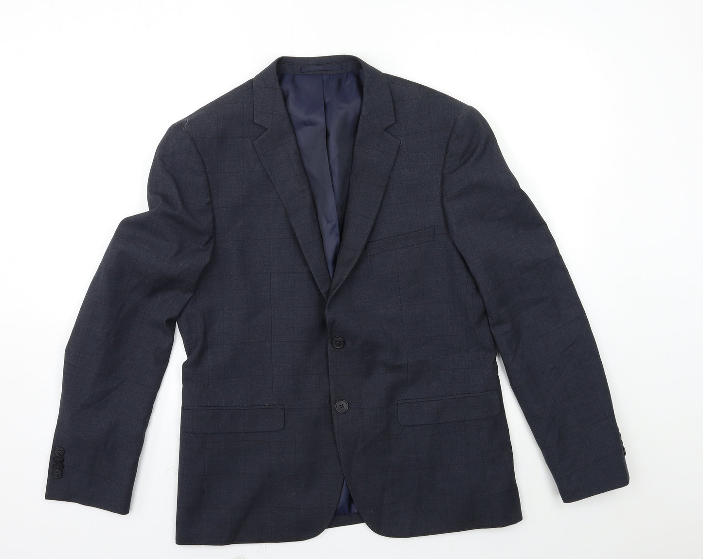 Taylor & Wright Mens Blue Striped  Jacket Suit Jacket Size 40