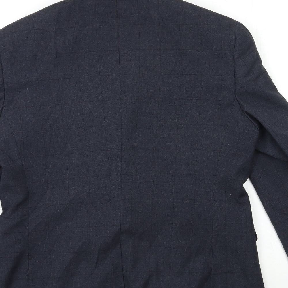 Taylor & Wright Mens Blue Striped  Jacket Suit Jacket Size 40
