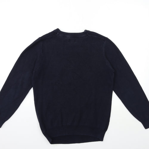 NEXT Mens Blue  Knit Pullover Jumper Size S