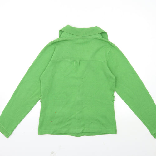 Filati Womens Green  Knit Cardigan Jumper Size M