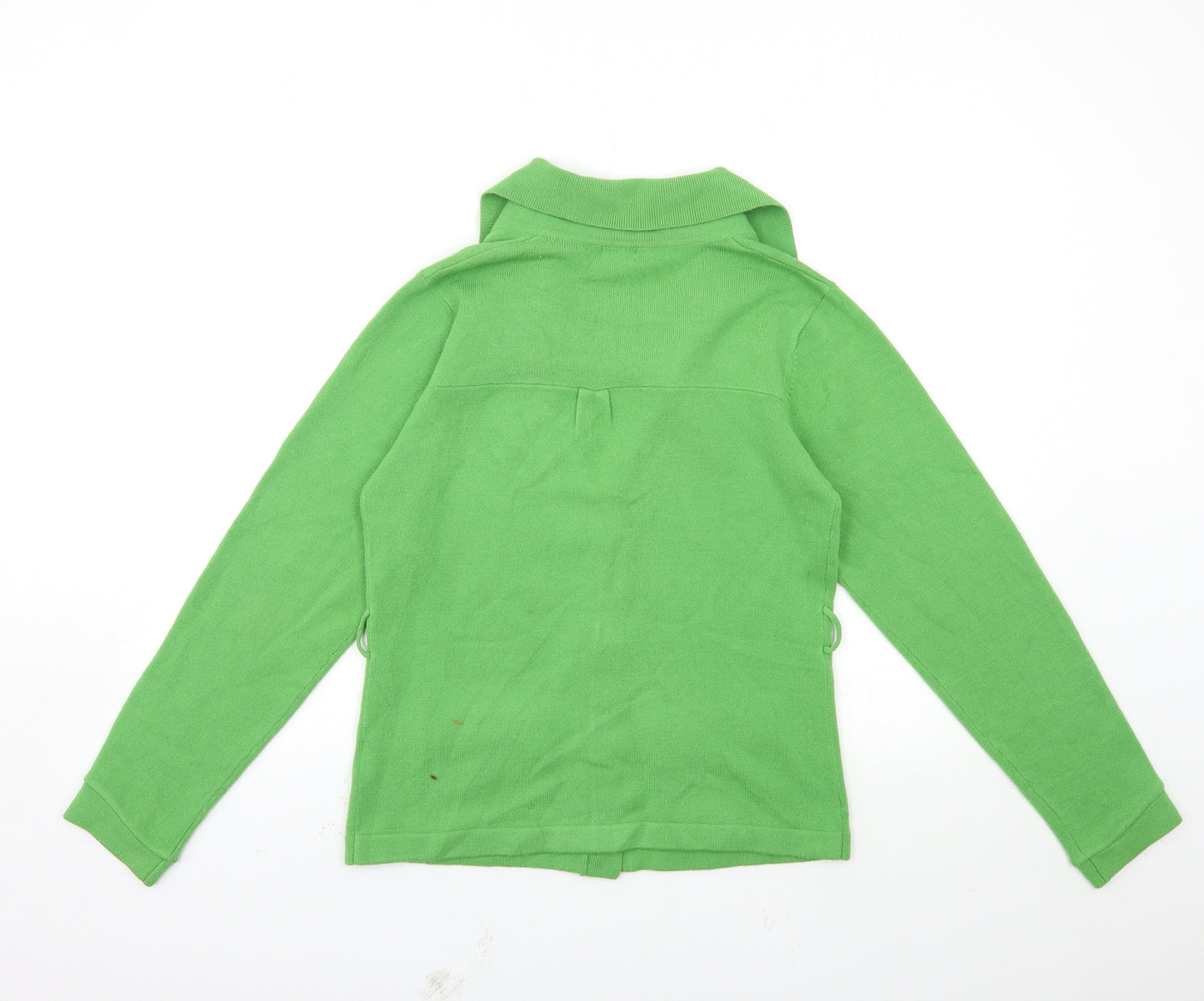 Filati Womens Green  Knit Cardigan Jumper Size M