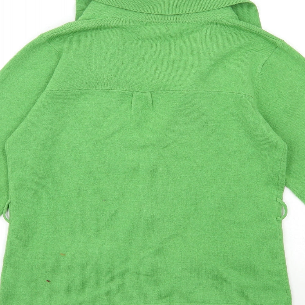 Filati Womens Green  Knit Cardigan Jumper Size M