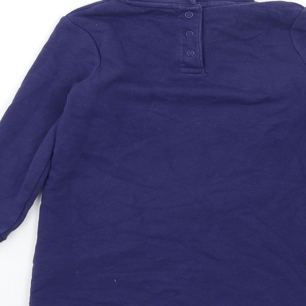 Marks and Spencer Girls Blue   Jumper Dress  Size 2-3 Years  - unicorn