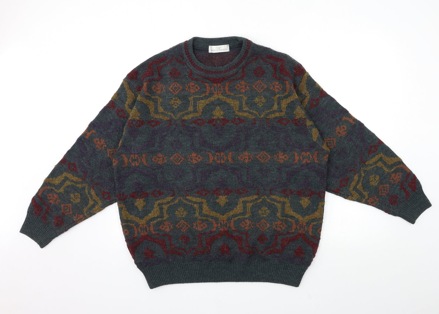 St Michael  Mens Green  Knit Pullover Jumper Size L
