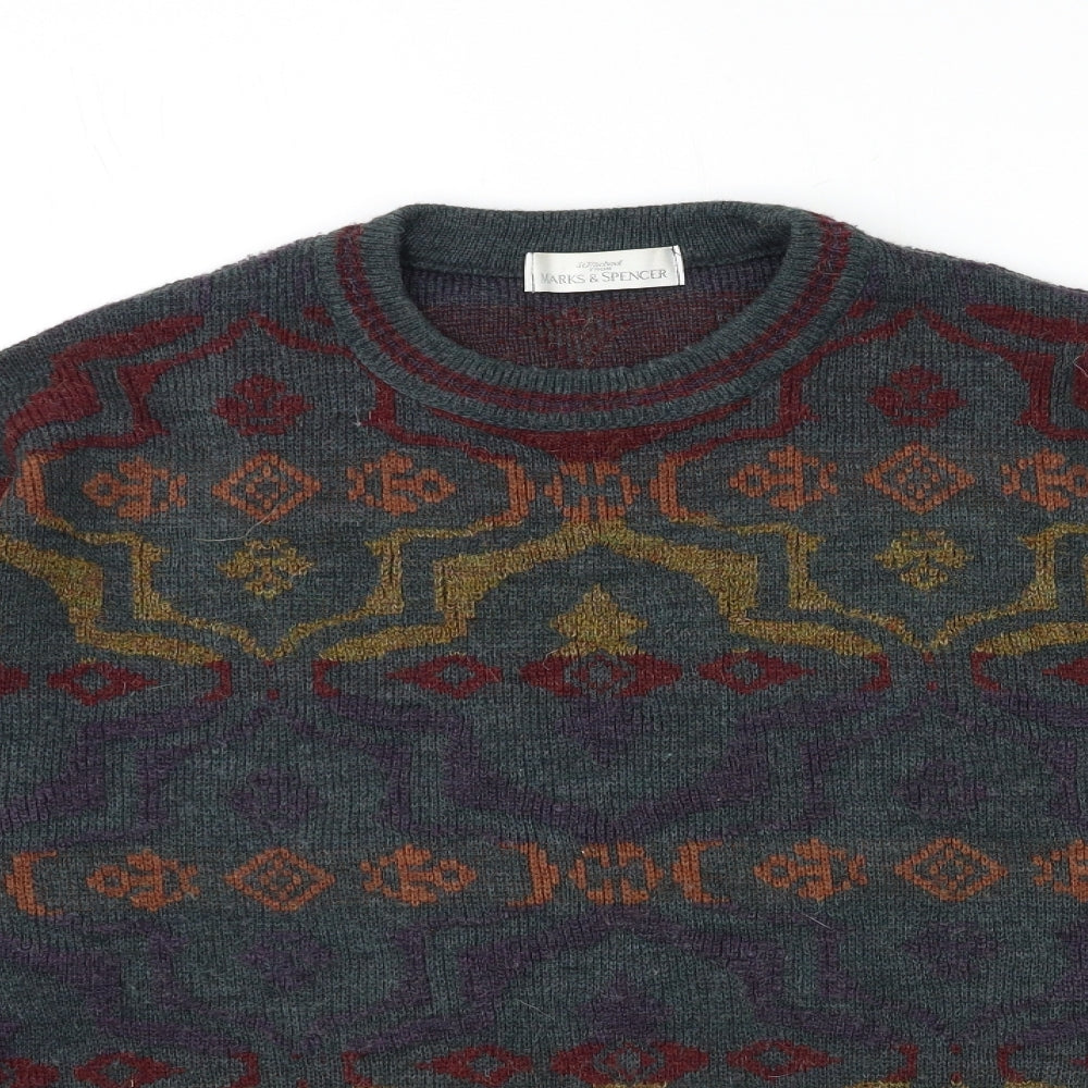 St Michael  Mens Green  Knit Pullover Jumper Size L