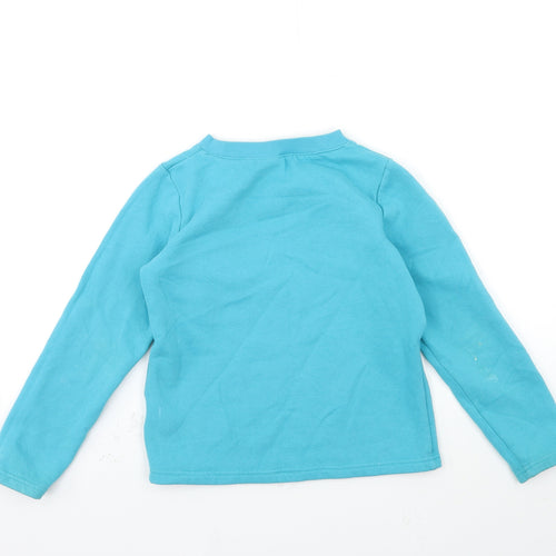 DECATHLON Girls Blue   Pullover Sweatshirt Size 10 Years