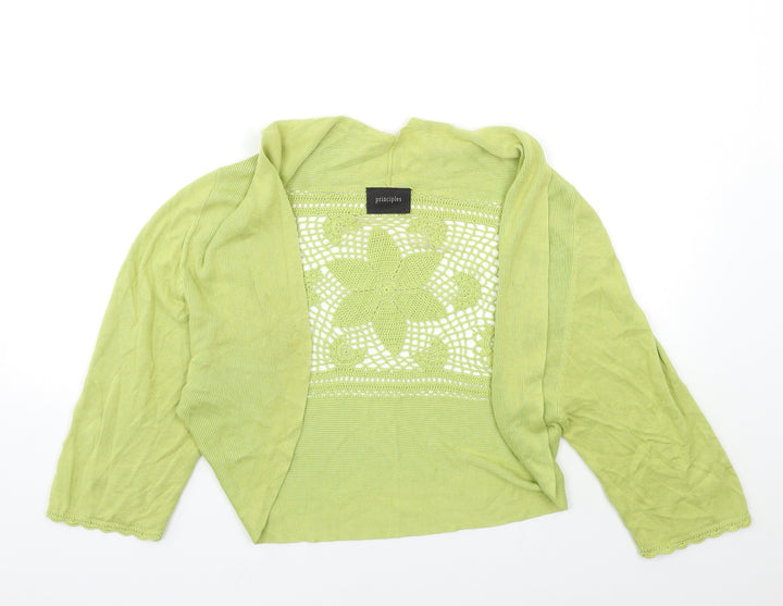 Principles Womens Green  Knit Cardigan Jumper Size L