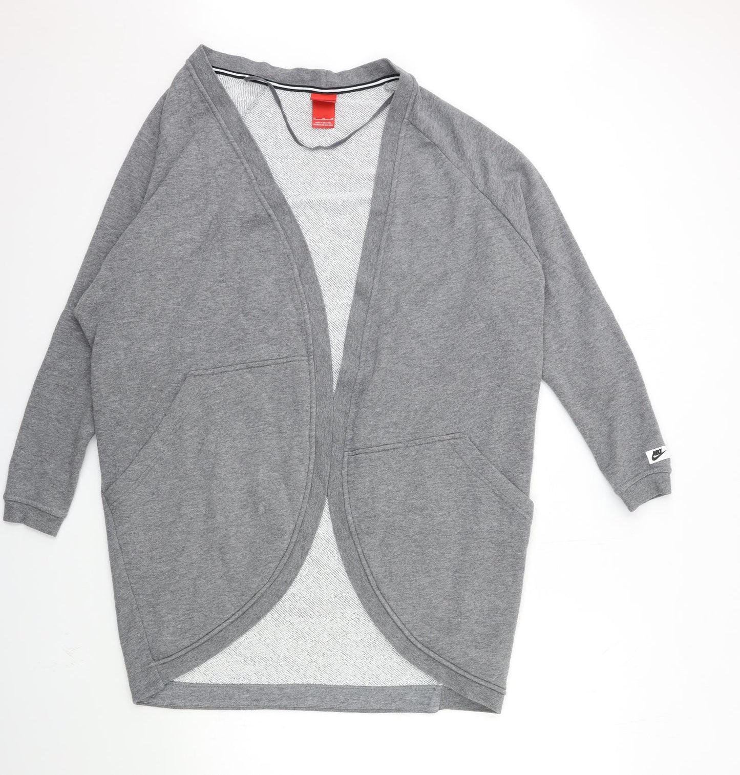Nike Womens Grey   Cardigan Jumper Size M