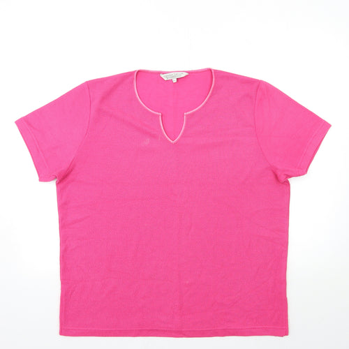 Carolyn Taylor Womens Pink  Knit Pullover Jumper Size M