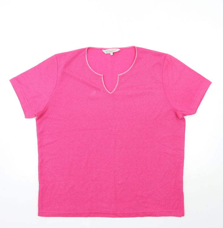 Carolyn Taylor Womens Pink  Knit Pullover Jumper Size M