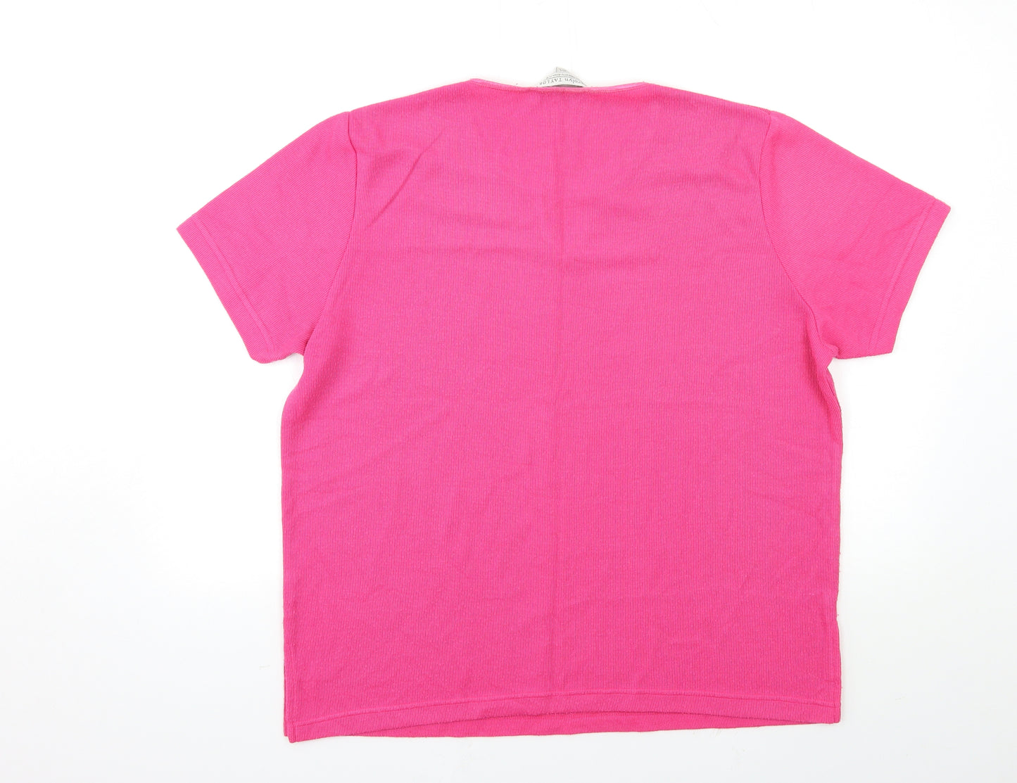 Carolyn Taylor Womens Pink  Knit Pullover Jumper Size M