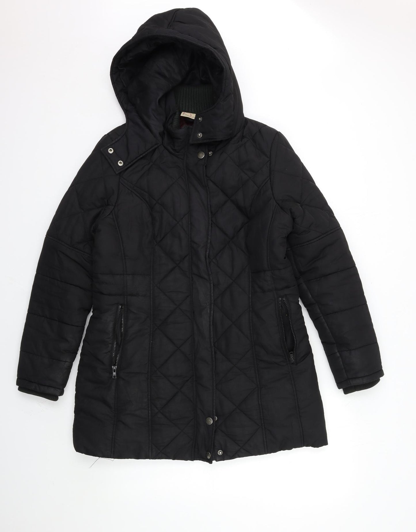 NEXT Womens Black   Parka Coat Size 14