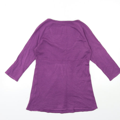 La Redoute Womens Purple  Knit Pullover Jumper Size 10