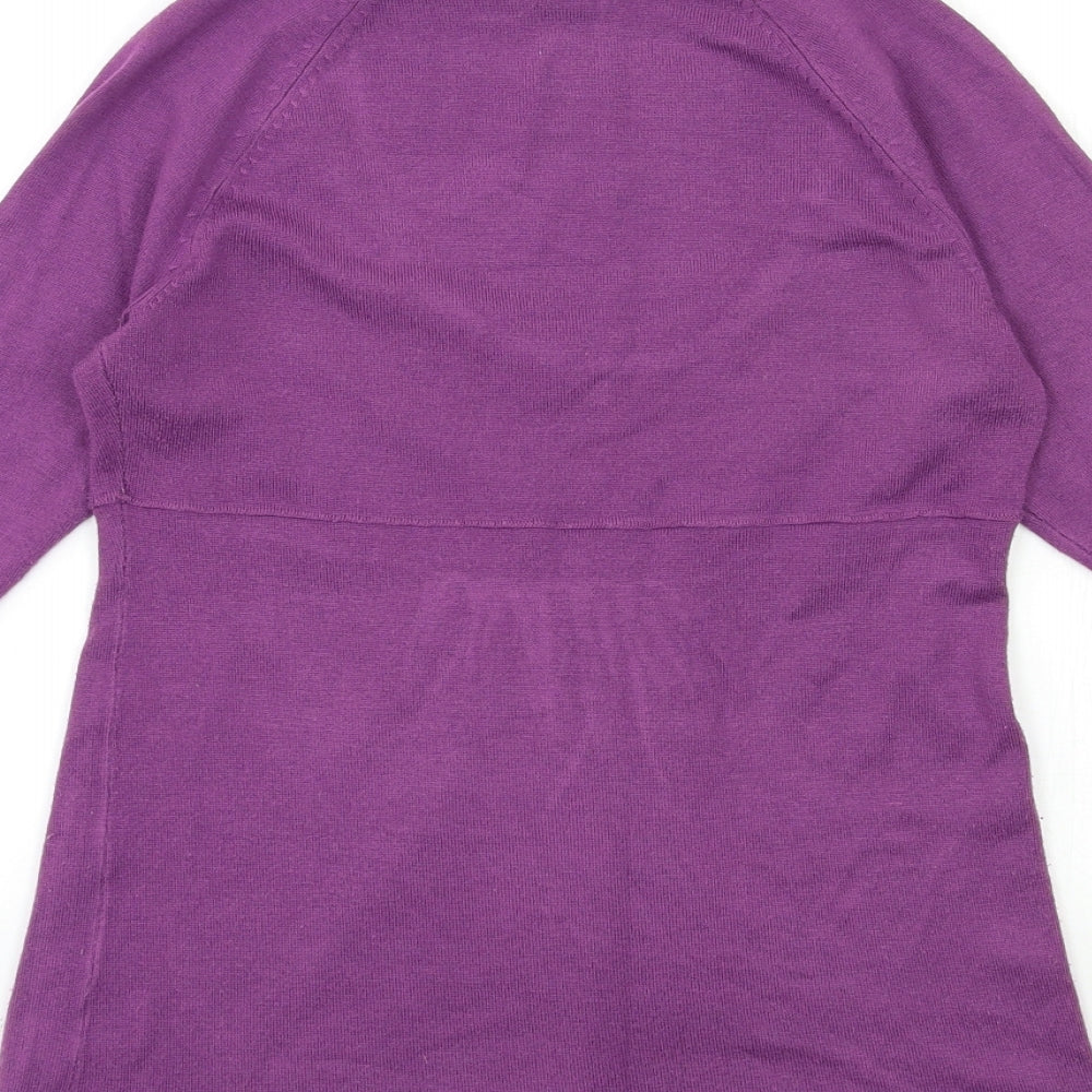 La Redoute Womens Purple  Knit Pullover Jumper Size 10