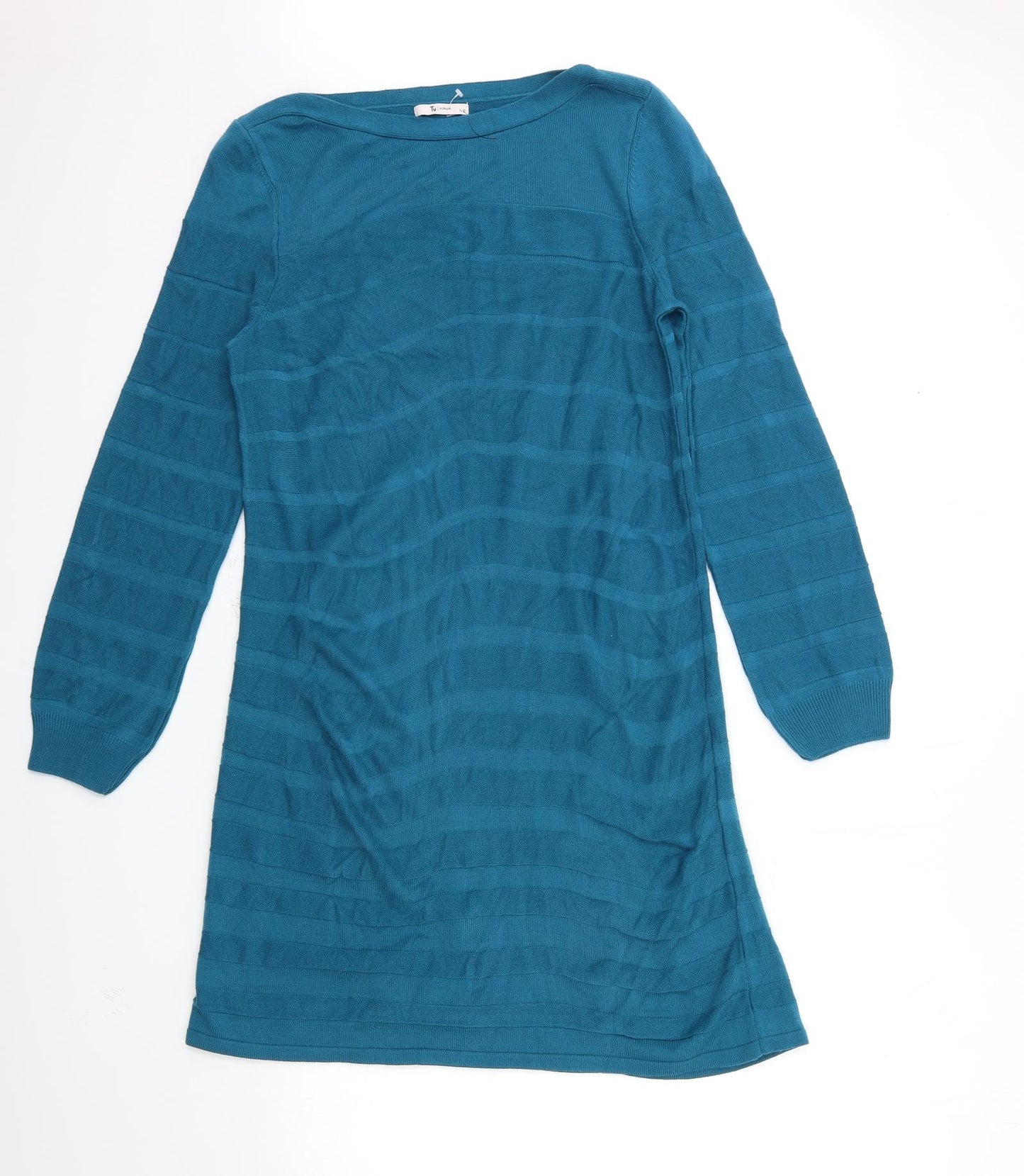 TU Womens Blue  Knit Jumper Dress  Size 12