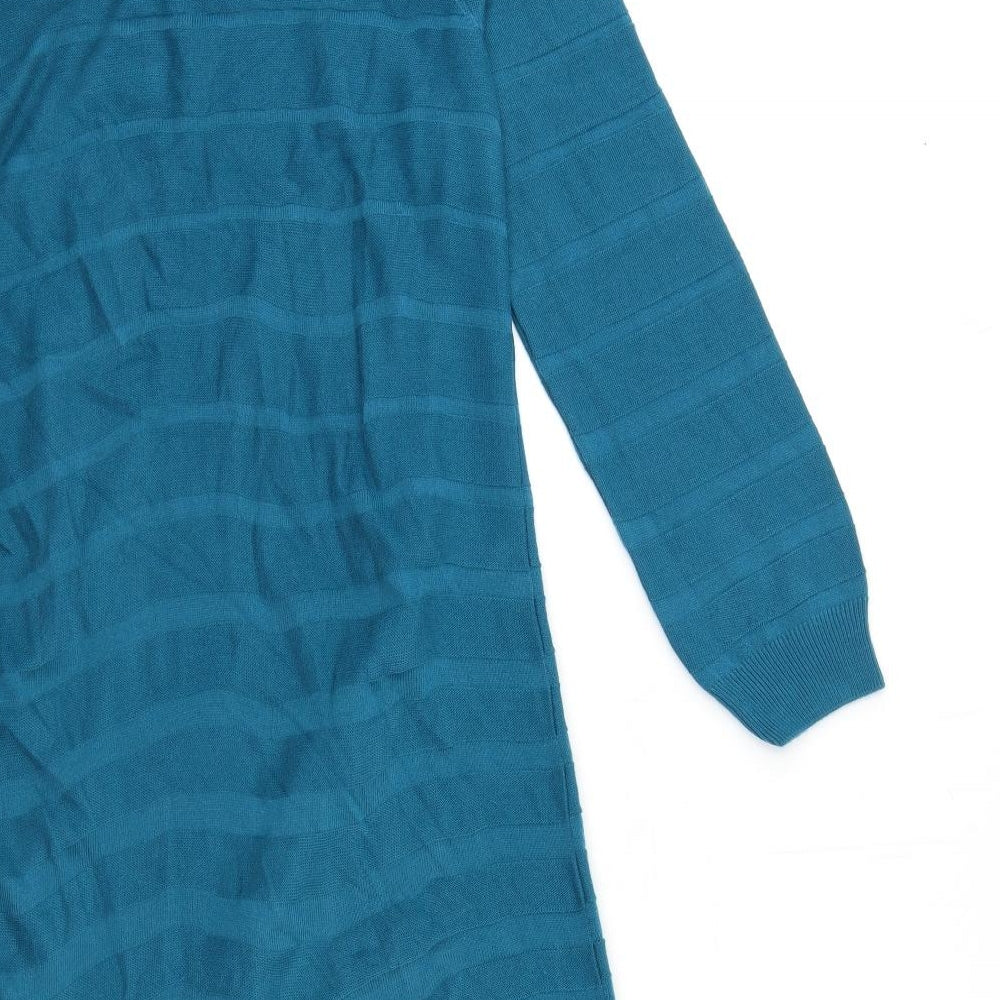 TU Womens Blue  Knit Jumper Dress  Size 12