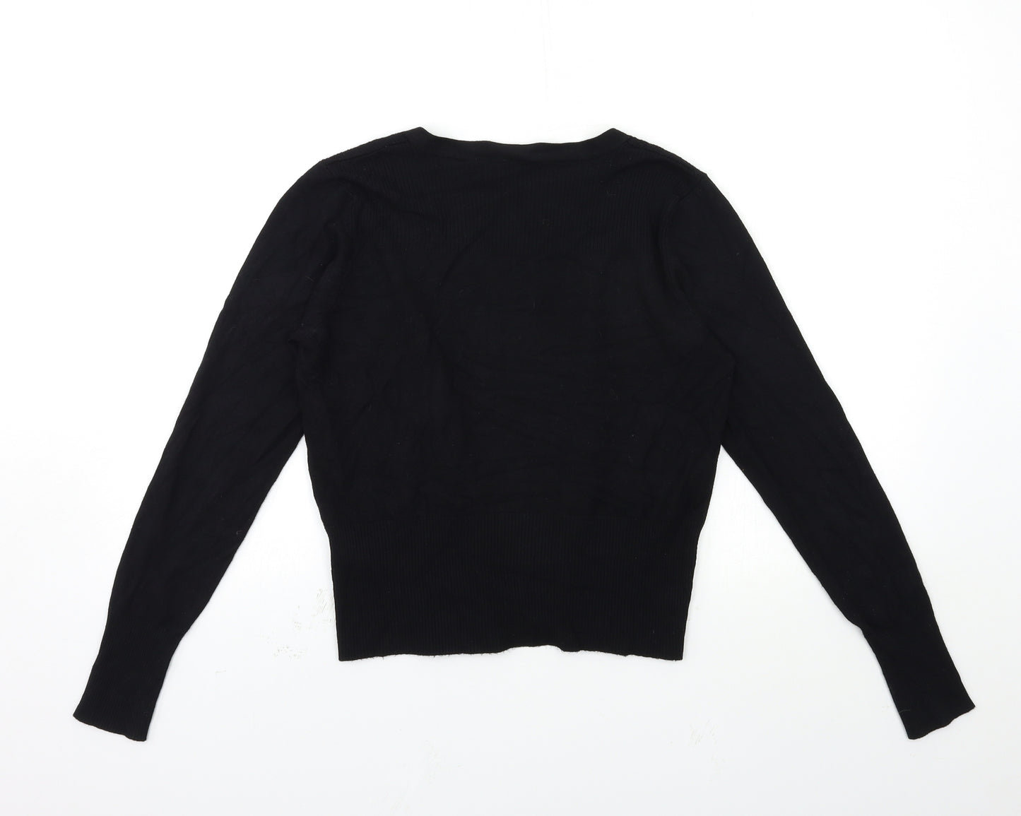 New Look Womens Black  Knit Cardigan Jumper Size 12
