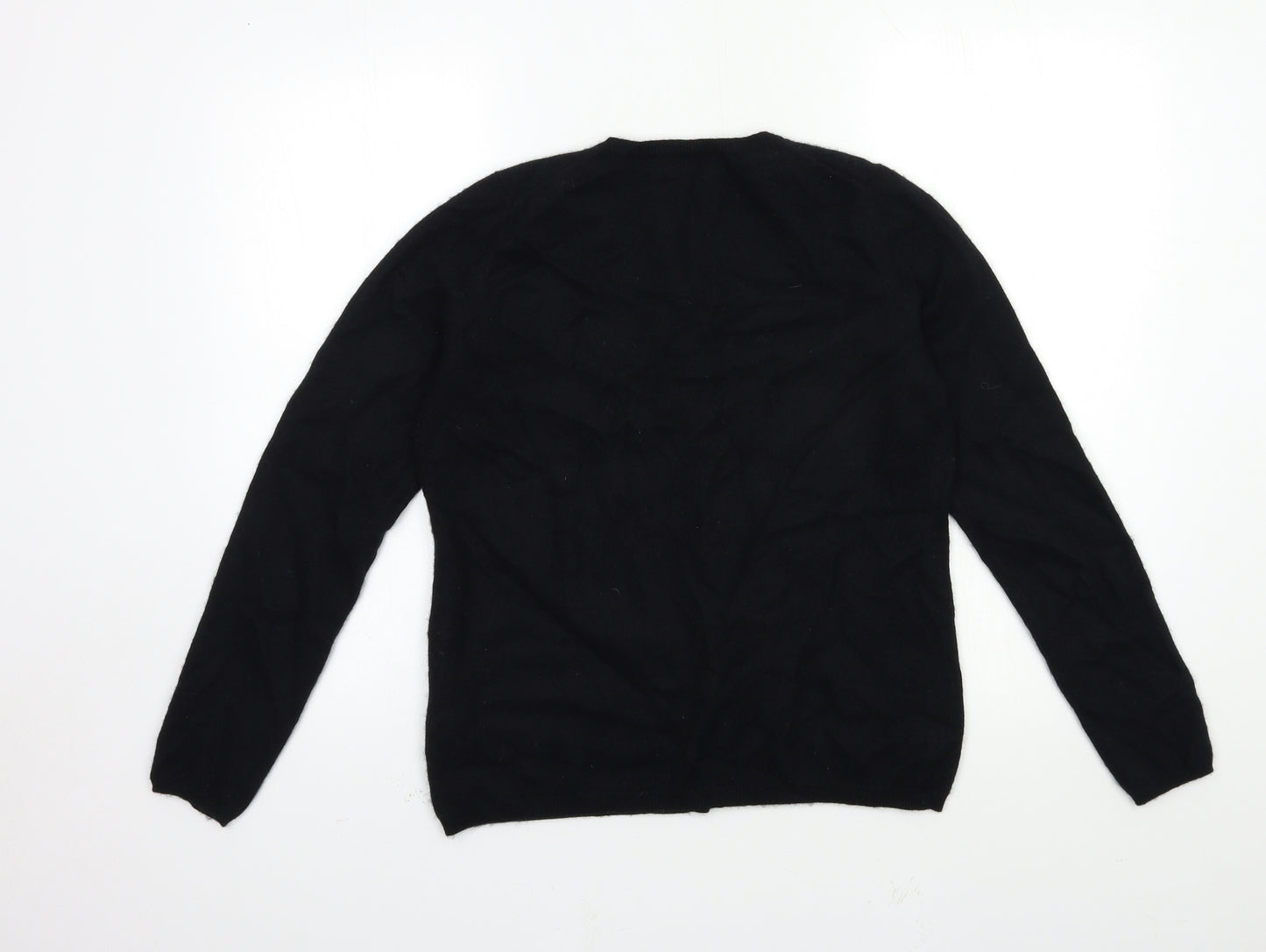 Jaeger Womens Black   Cardigan Jumper Size M