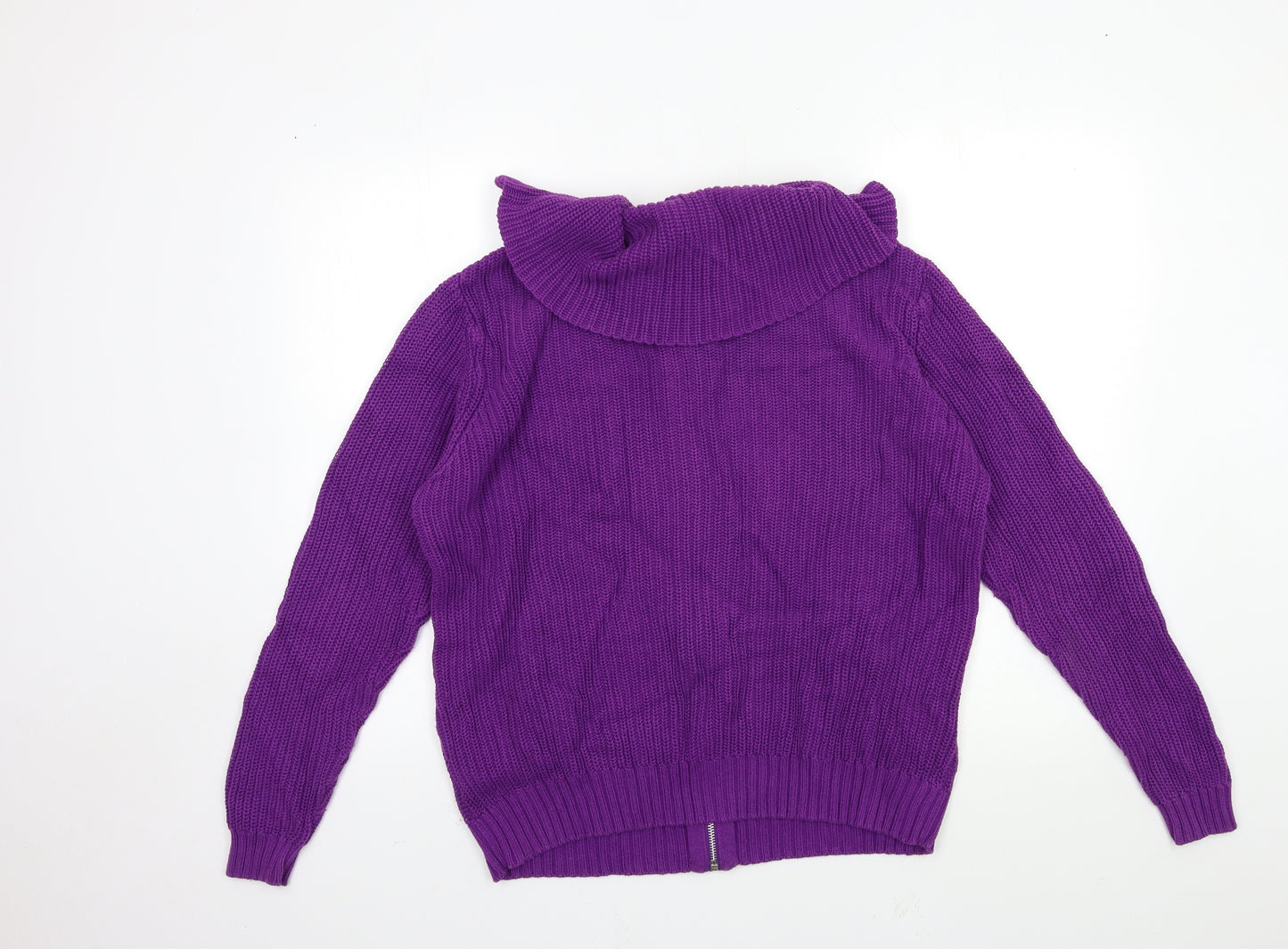 Marks and Spencer Womens Purple  Knit Cardigan Jumper Size 18
