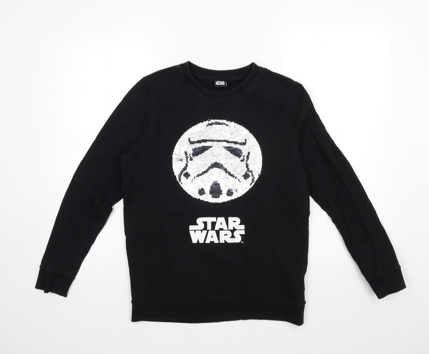 F&F Boys Black   Pullover Sweatshirt Size 12-13 Years  - STARWARS