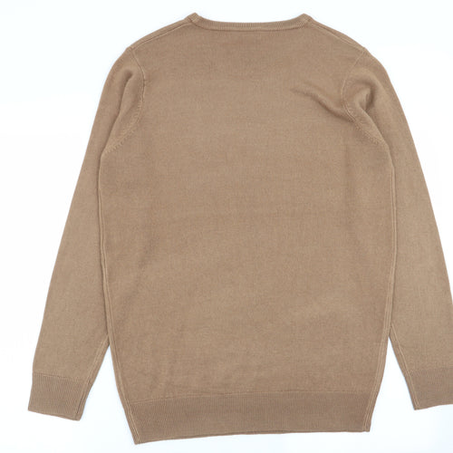 pep and co Mens Brown   Pullover Jumper Size M