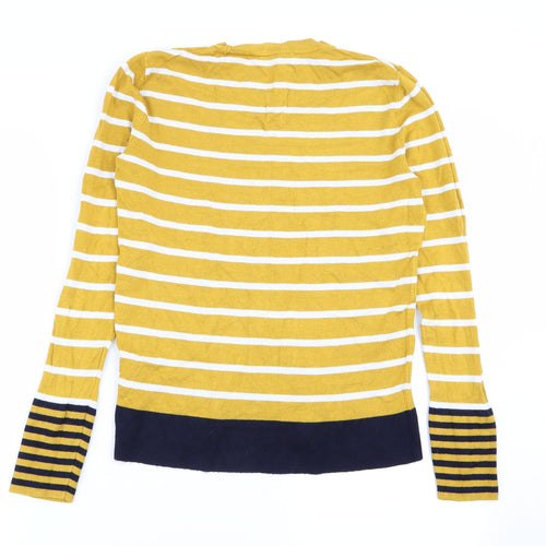 Warehouse Womens Multicoloured Striped  Basic T-Shirt Size 12