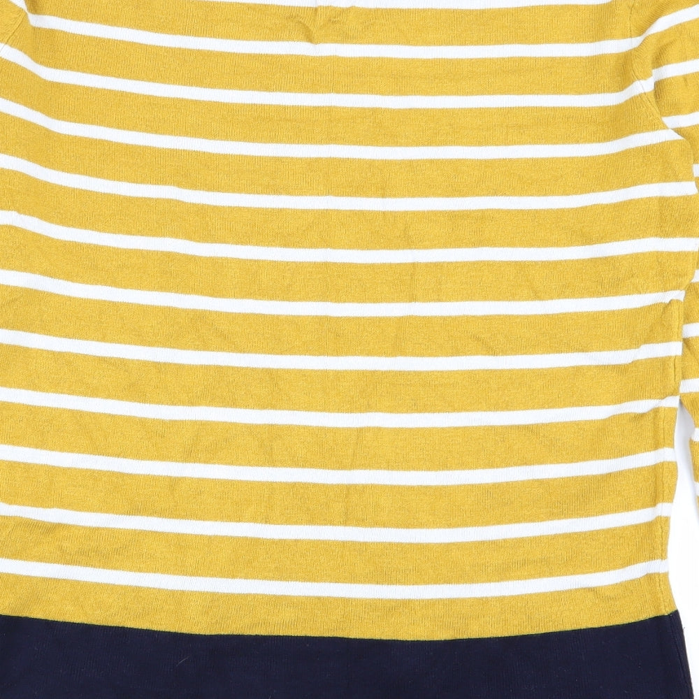 Warehouse Womens Multicoloured Striped  Basic T-Shirt Size 12