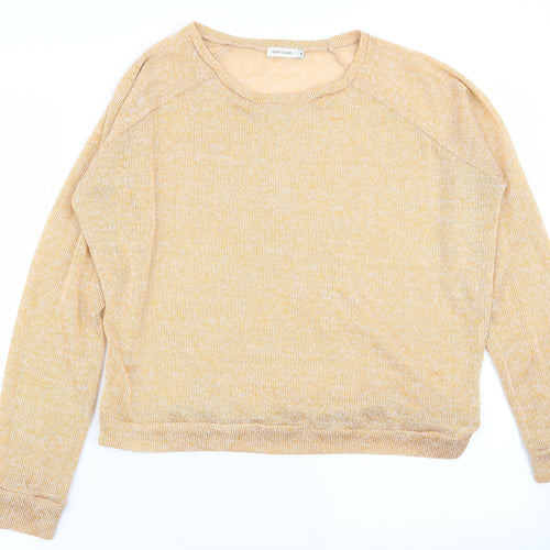 Warehouse Womens Yellow   Pullover Jumper Size 8