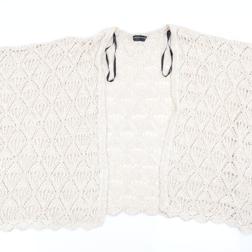 Dorothy Perkins Womens Beige   Cardigan Jumper Size M