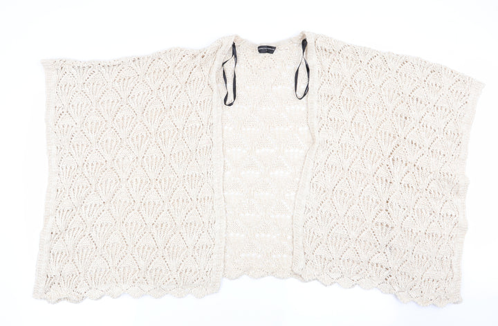 Dorothy Perkins Womens Beige   Cardigan Jumper Size M