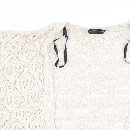 Dorothy Perkins Womens Beige   Cardigan Jumper Size M