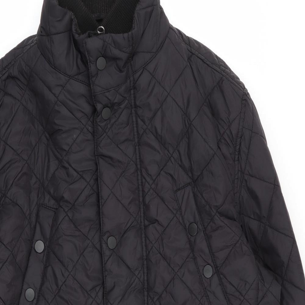 Asda George Mens Black   Jacket Coat Size L