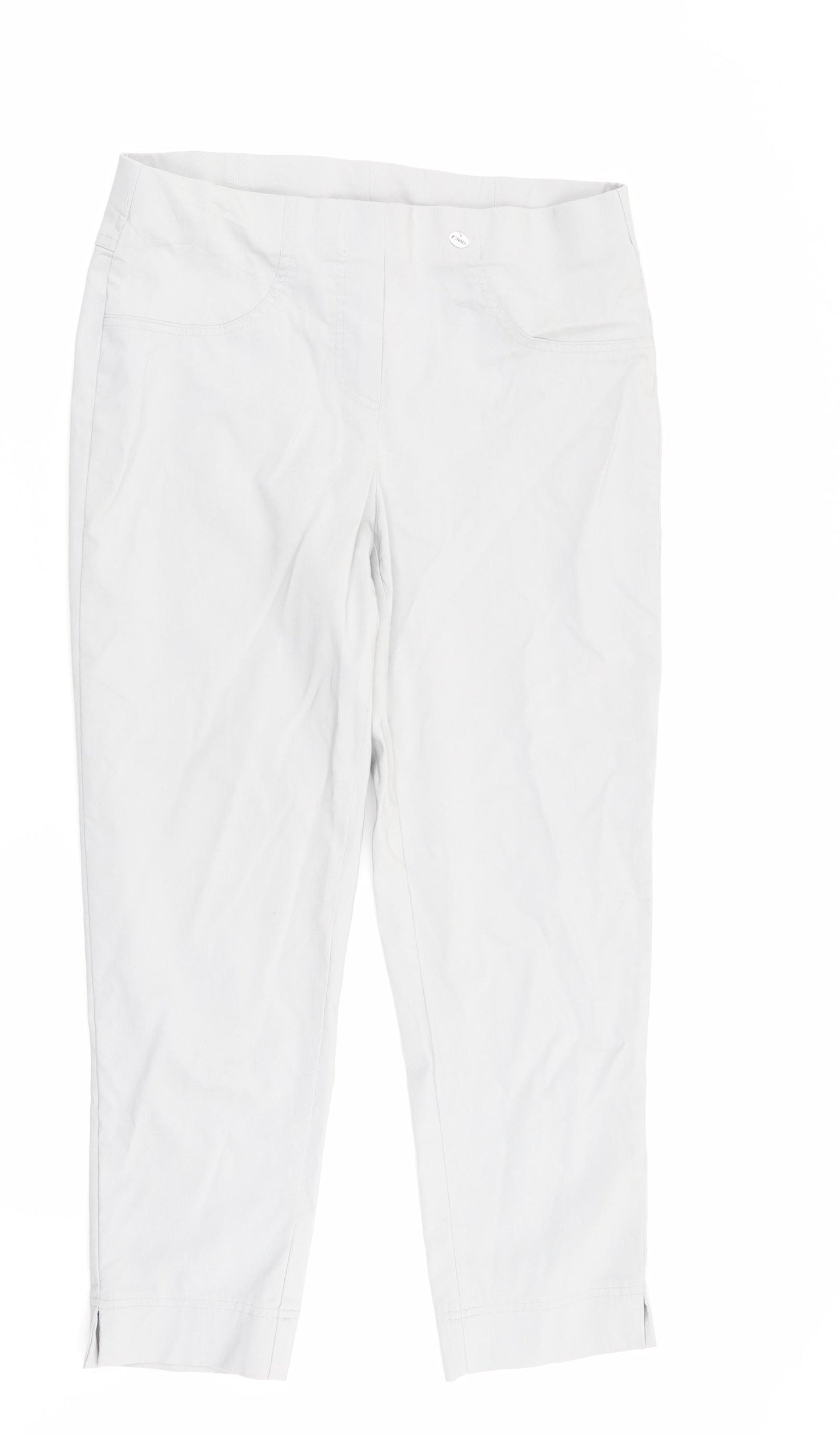pinns Womens Grey   Trousers  Size 12 L25 in