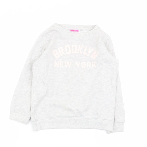 NEXT Girls Grey   Pullover Jumper Size 8 Years