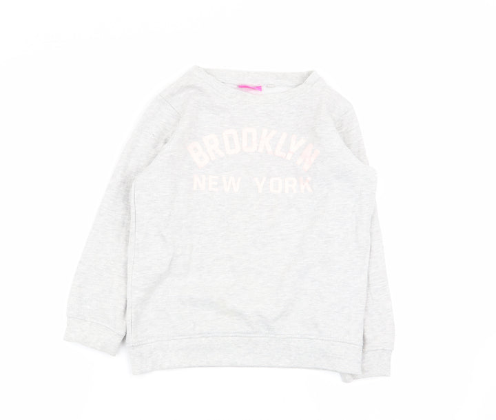 NEXT Girls Grey Pullover Jumper Size 8 Years