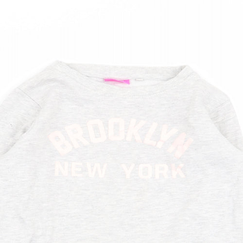 NEXT Girls Grey   Pullover Jumper Size 8 Years