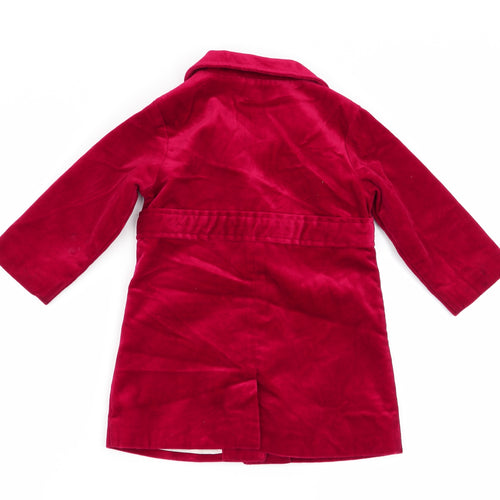 Gap Girls Red   Overcoat Coat Size 18-24 Months