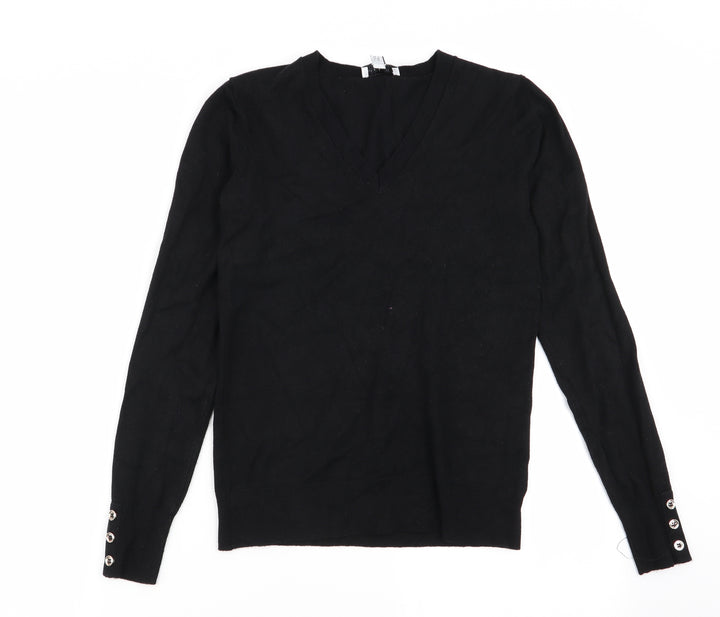Warehouse Womens Black Pullover Jumper Size 6