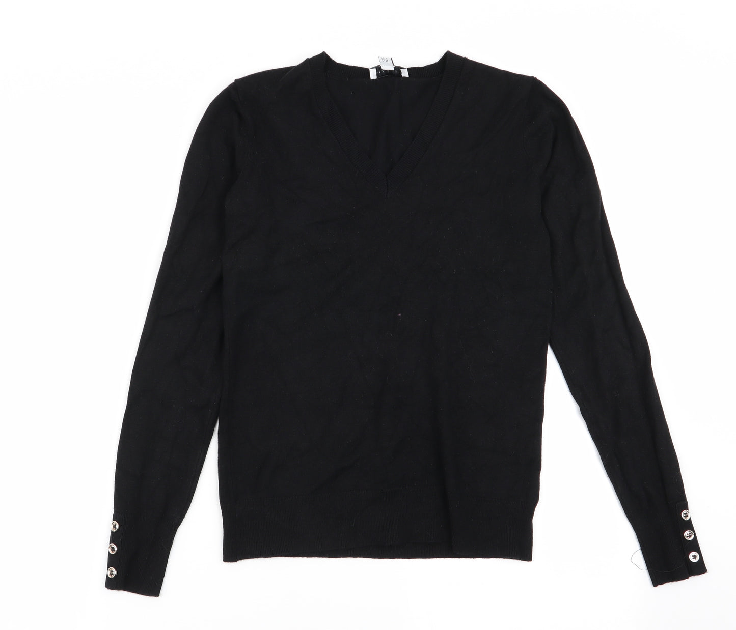 Warehouse Womens Black   Pullover Jumper Size 6
