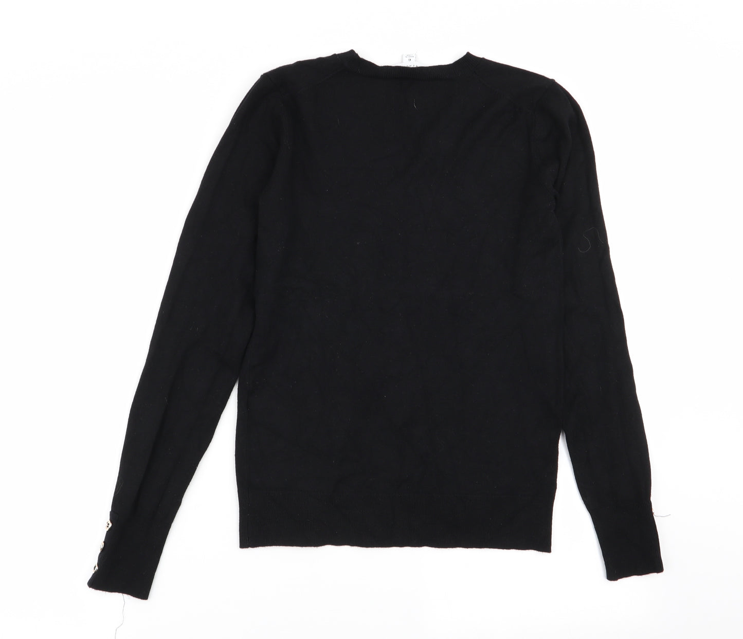 Warehouse Womens Black   Pullover Jumper Size 6