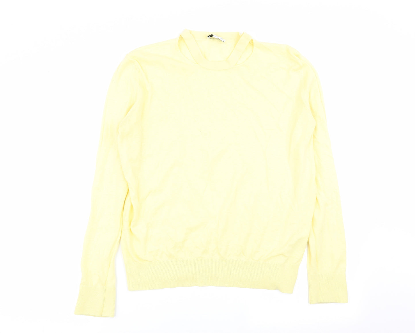 Warehouse Womens Yellow   Pullover Jumper Size 10